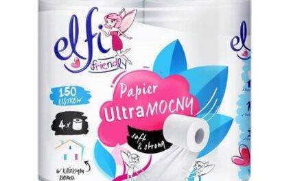Papier toaletowy ELFI Friendly Ultra Mocny 2W 4szt. BIAŁY A’4*20